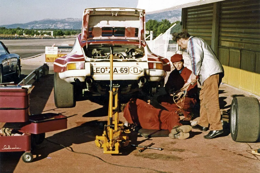 Test au circuit Paul Ricard, fin 1972